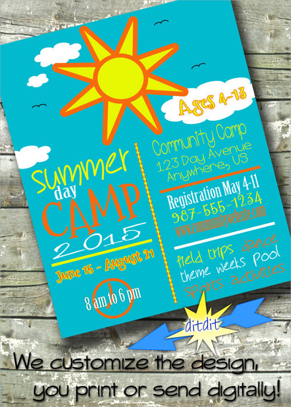 summer school flyer template