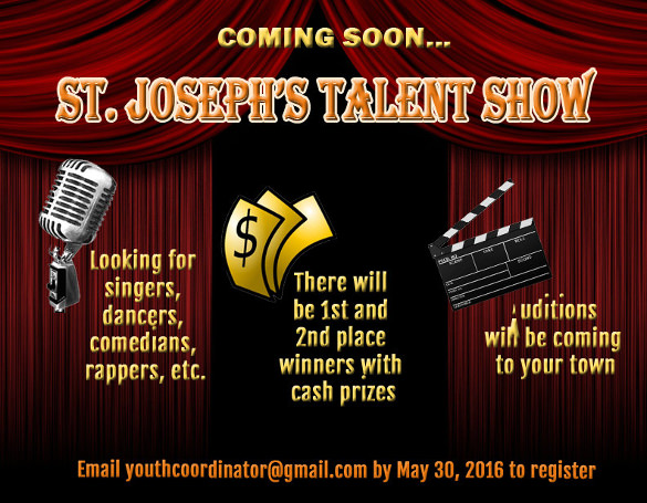 sample talent show flyer