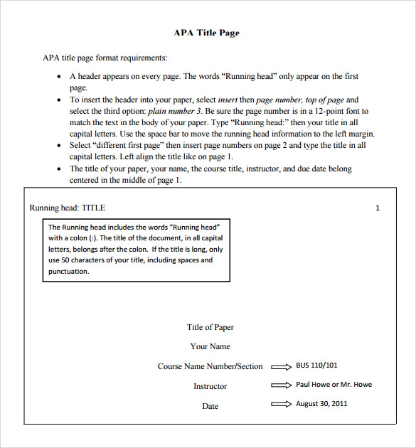 apa format example title page 6th edition