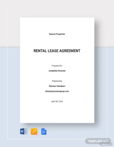 blank rental lease agreement template