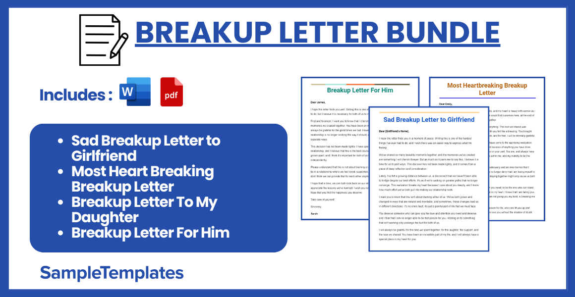 breakup letter bundle