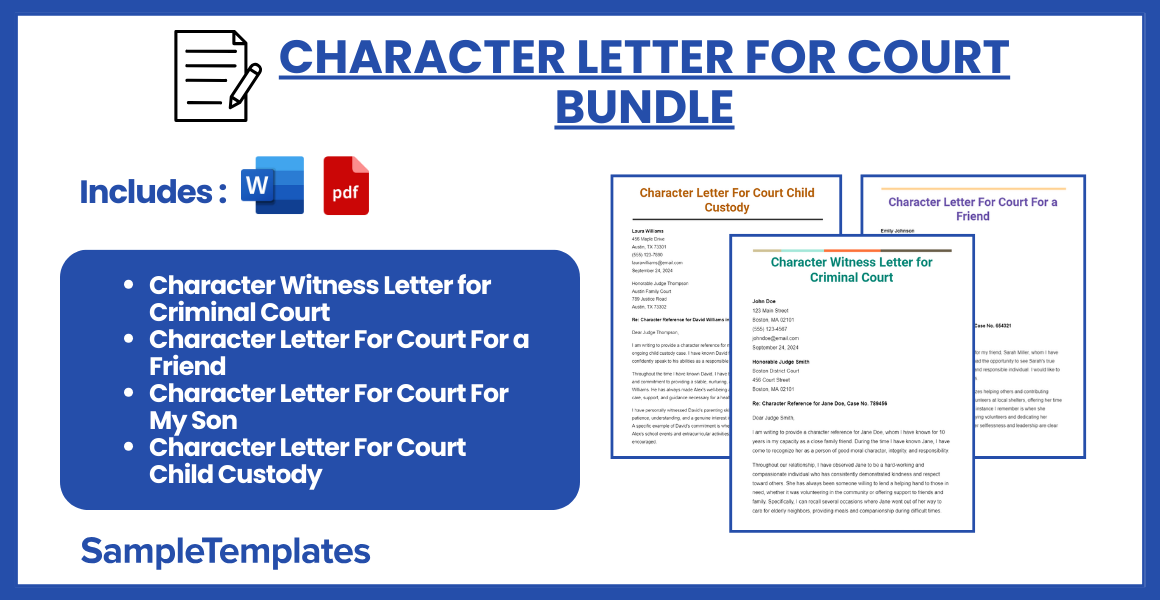 character letter for court bundle