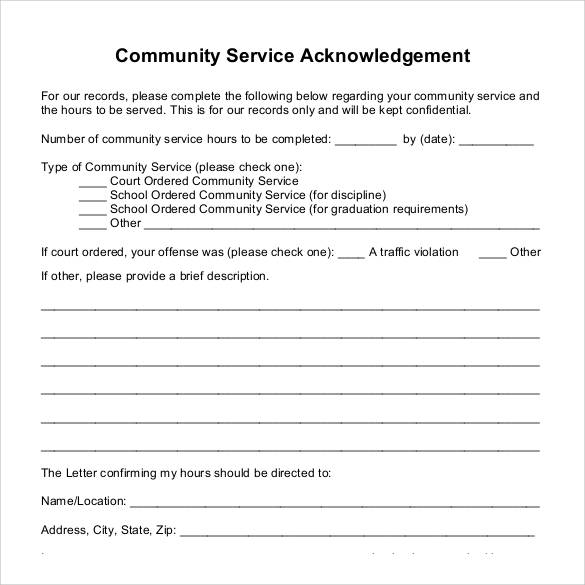 22+ Community Service Letters to Download for Free | Sample Templates