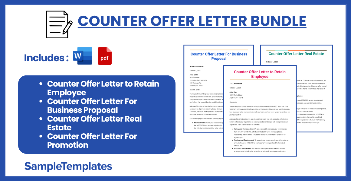 counter offer letter bundle