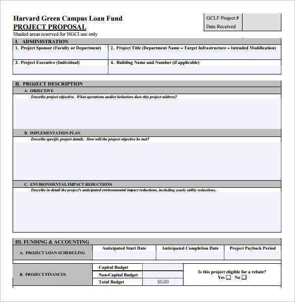 Loan Proposal Templates 9+ Free Word, Excel & PDF Formats, Samples