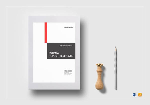 formal report document template