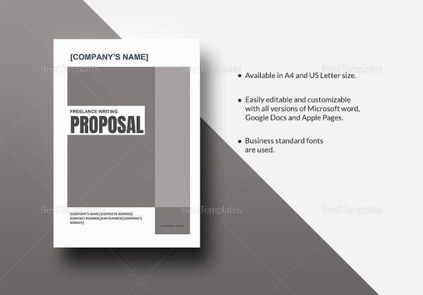 freelance writing proposal template