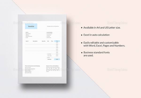 FREE 13+ Sample HVAC Invoice Templates in PDF | MS Word