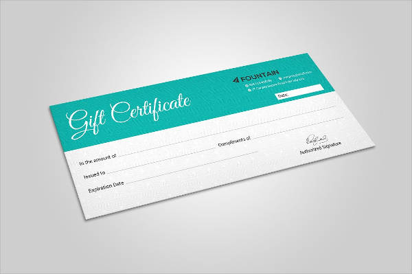 gift certificate template photoshop