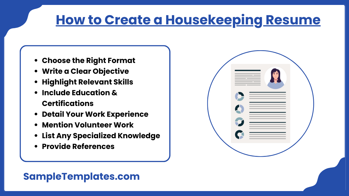 how to create a housekeeping resume