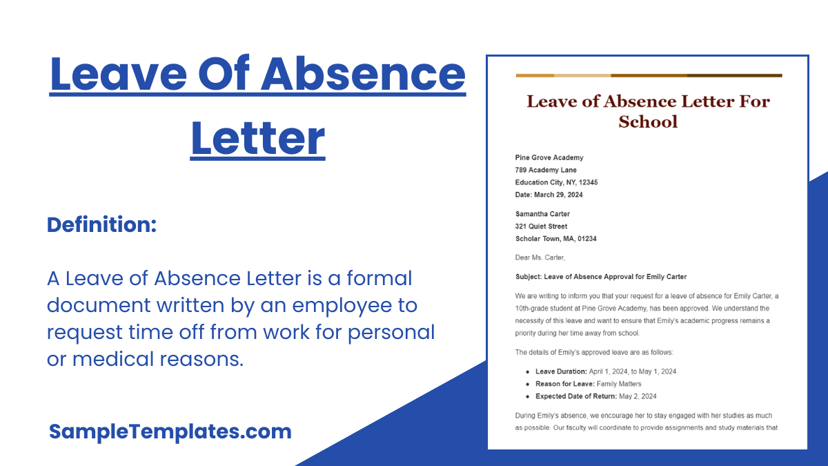 leave of absence letter