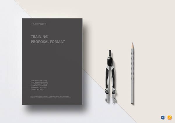 printable training proposal template