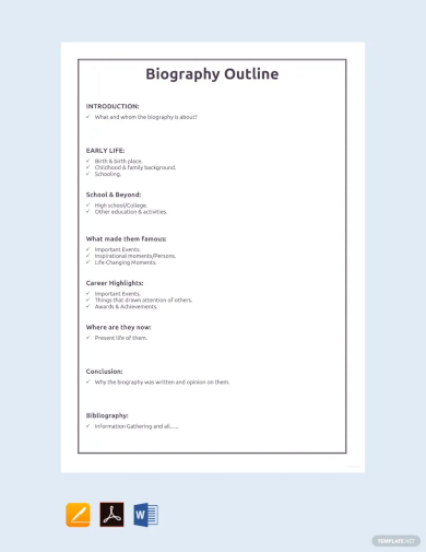 what to include in biographical information