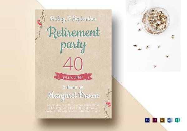 retirement party flyer