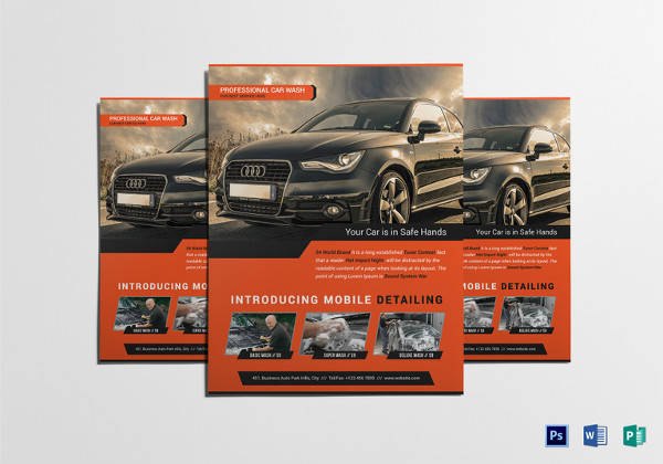 simple car wash flyer template