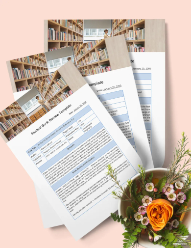 student book review template