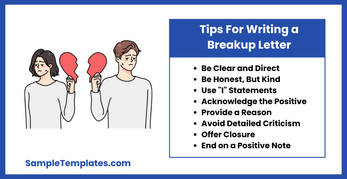 tips for writing a breakup letter