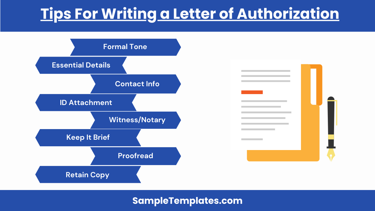 tips for writing a letter of authorization