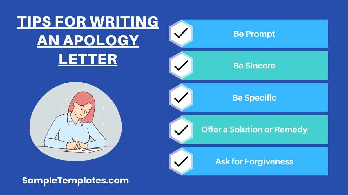 tips for writing an apology letter