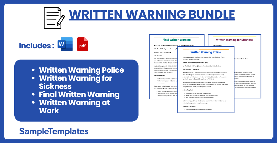 written warning bundle