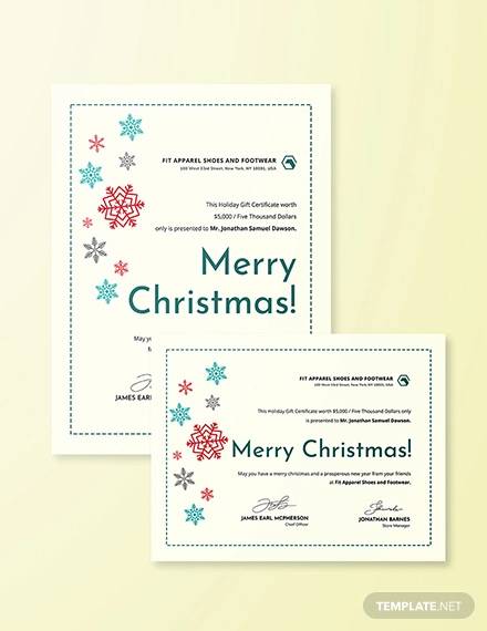creative christmas gift certificate