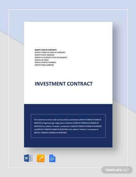 simple investment contract