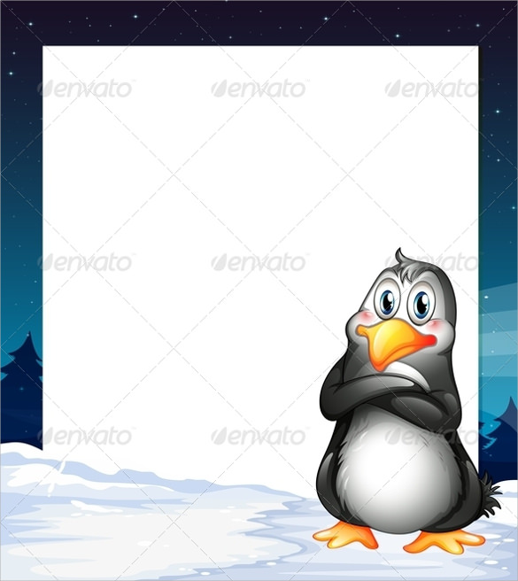 penguin template stencil