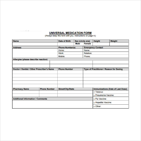 doctor prescription form