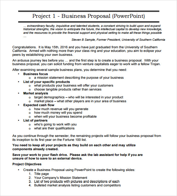 proposal on business plan