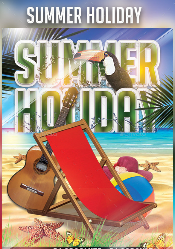 summer holiday flyer