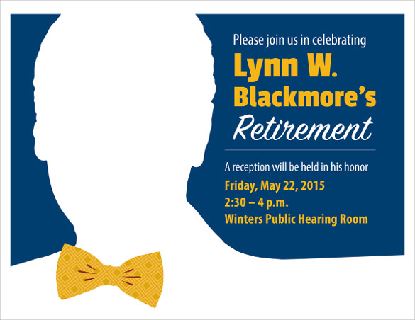 sample retirement party flyer template