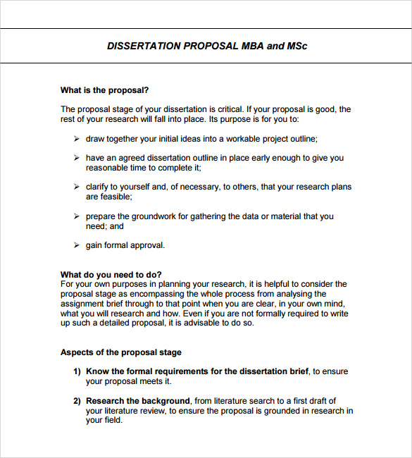 FREE 29+ Sample Formal Proposal Templates in PDF | MS Word | Excel