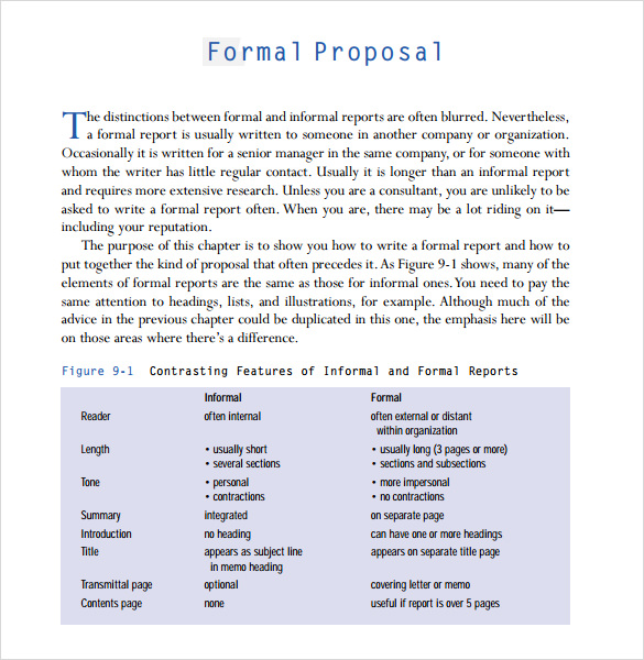 formal proposal template example