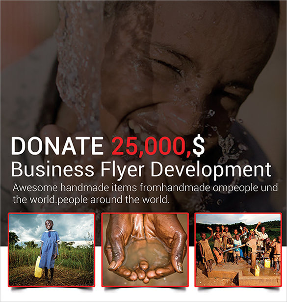 charity flyer template