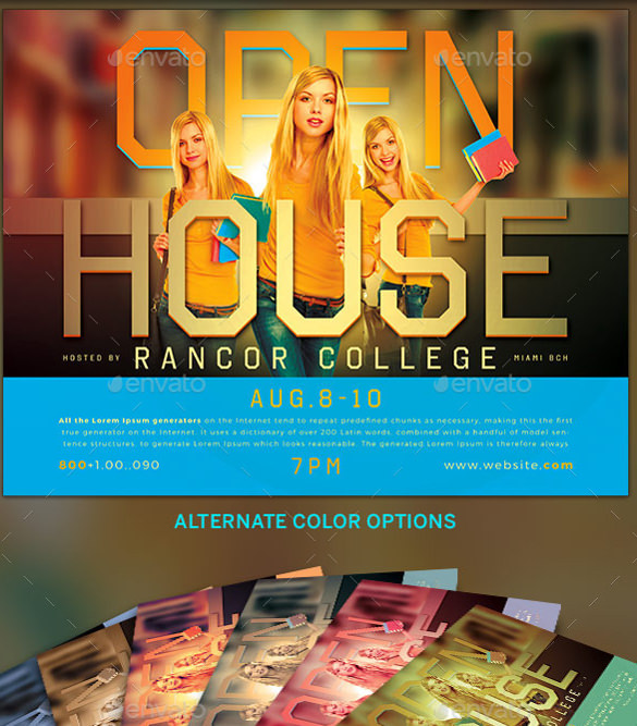 sample open house flyer template