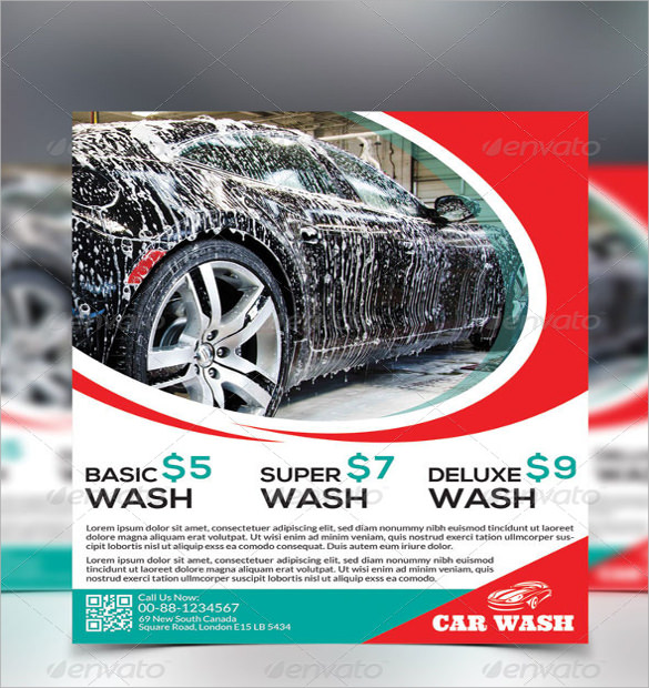 car wash flyer template