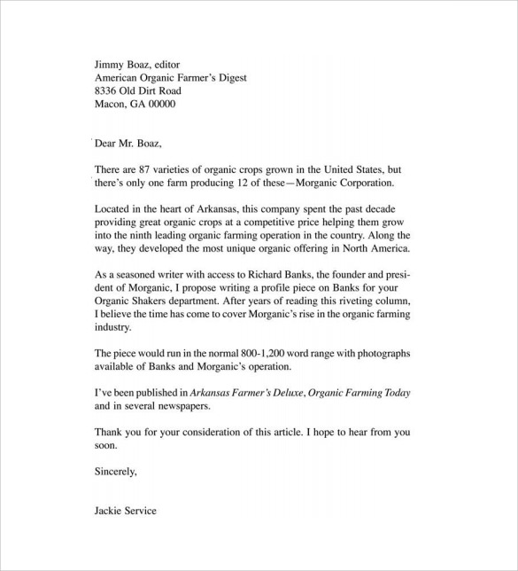 7 Sample Query Letter Templates to Download Sample Templates