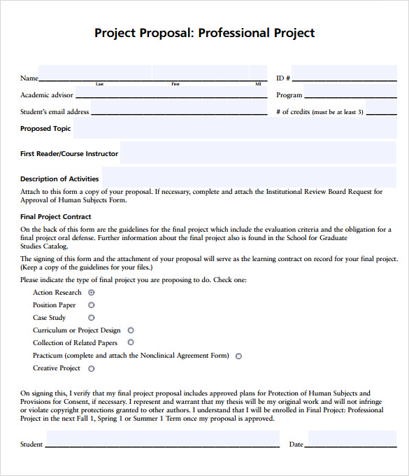 professional proposal example pdf