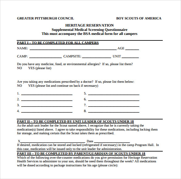 bsa consent form