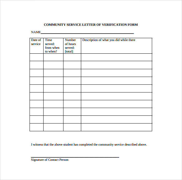 Free 25 Sample Community Service Letter Templates In Pdf Ms Word Google Docs Pages