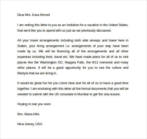 invitation letter for visa2