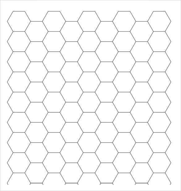 7 sample hexagon graph papers sample templates