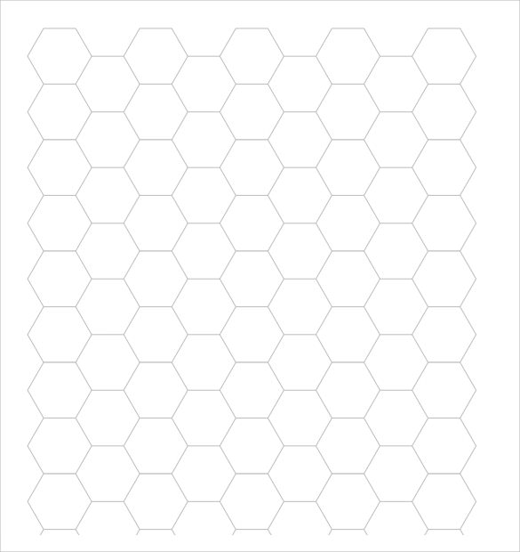 Hexagon Graph Paper Printable