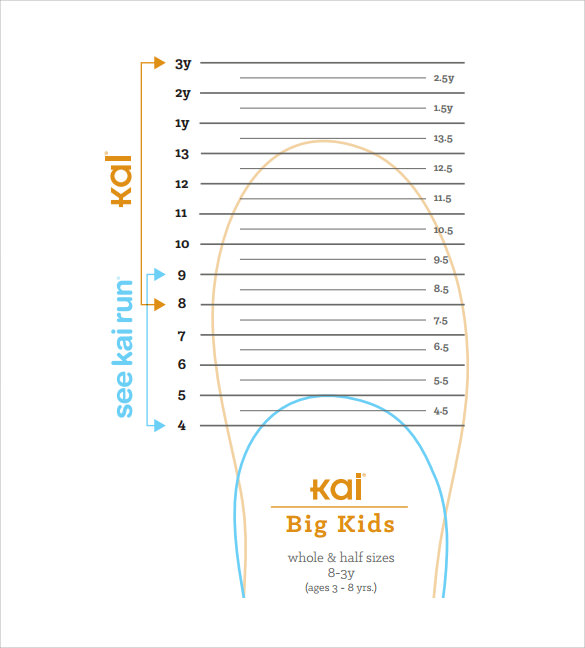 Infant foot 2024 measurement chart