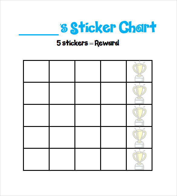 basic sticker chart