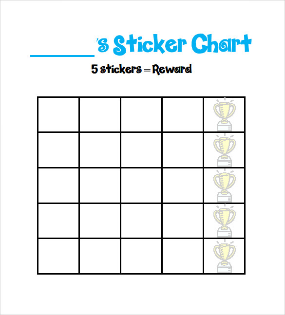 Behavior Sticker Chart