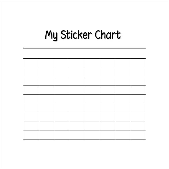 FREE 22+ Sample Sticker Chart Templates in PDF MS Word