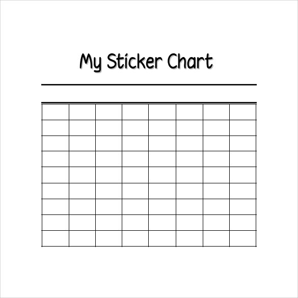 FREE 22 Sample Sticker Chart Templates In PDF MS Word