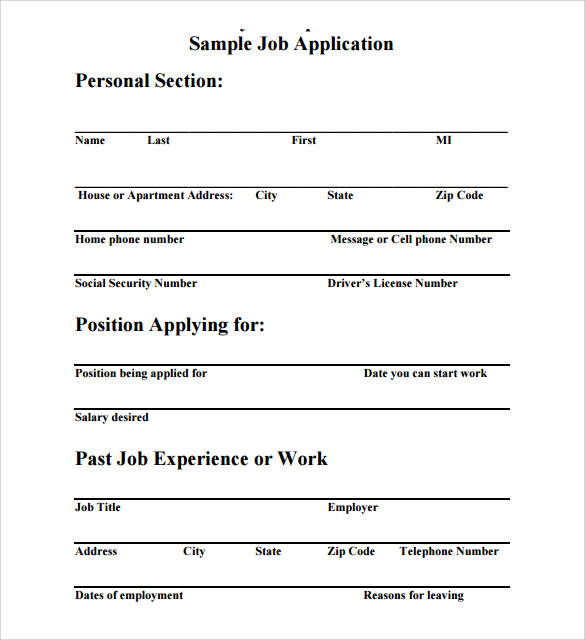 Application for employment   hoover web design