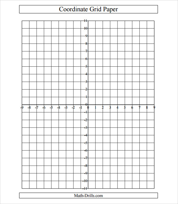 cartesian cordinate grid paper